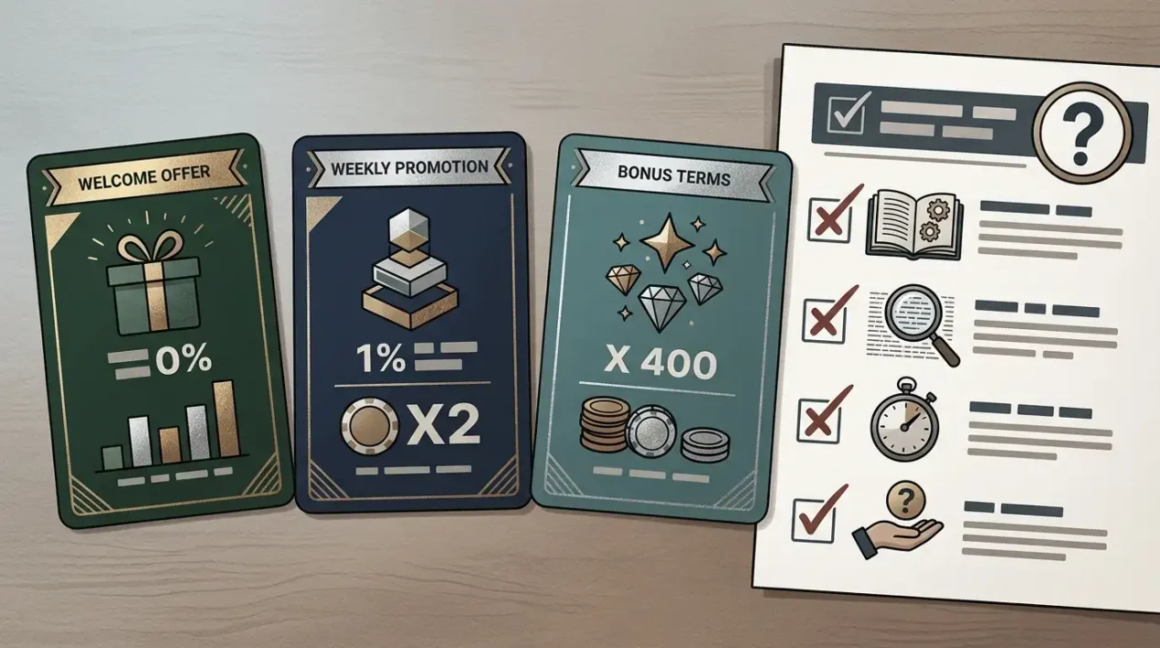 Gxmble Casino bonus and promotions overview with welcome offer and wagering checklist for UK players