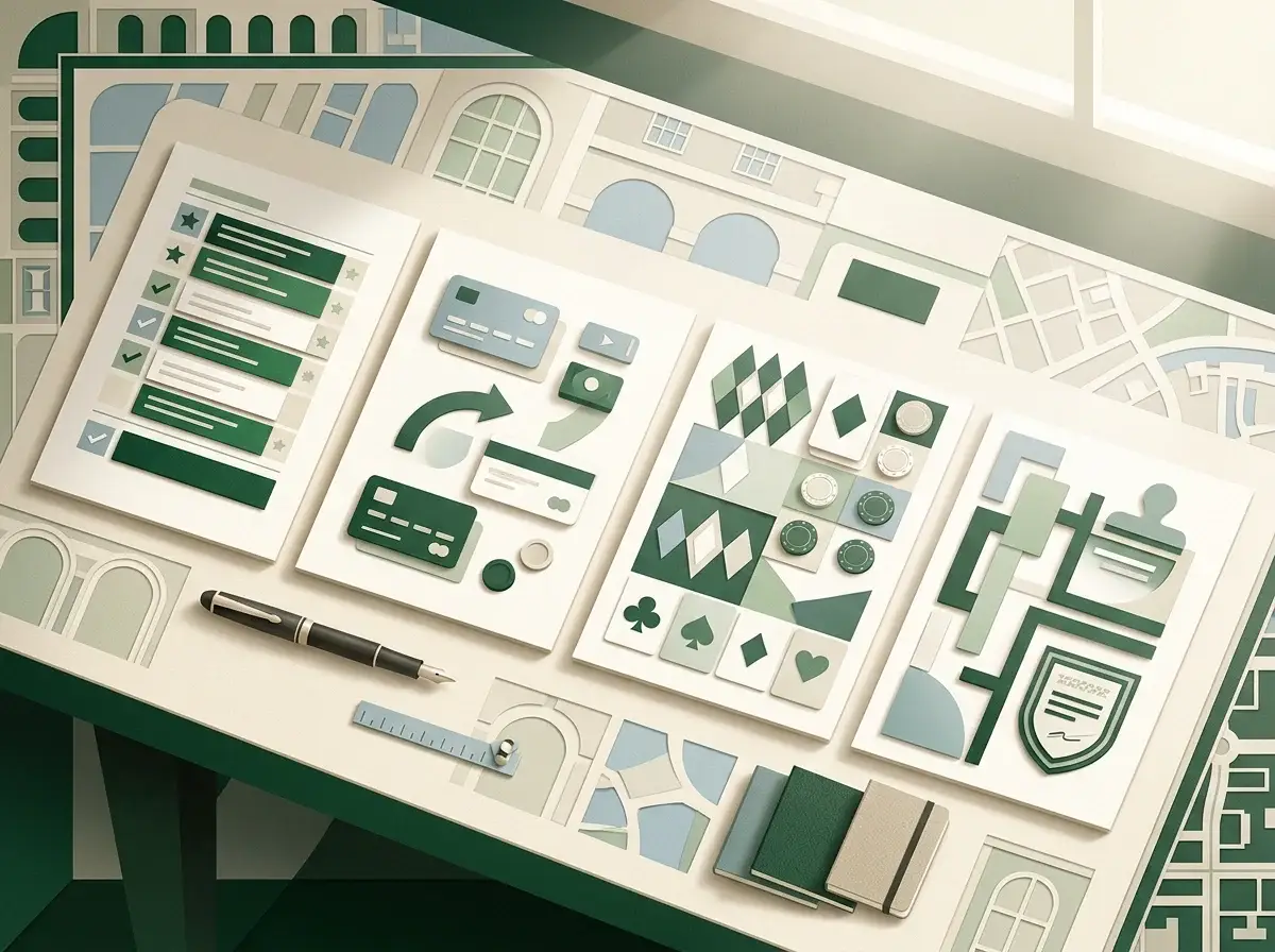 Editorial dashboard illustration for a Gxmble Casino UK review