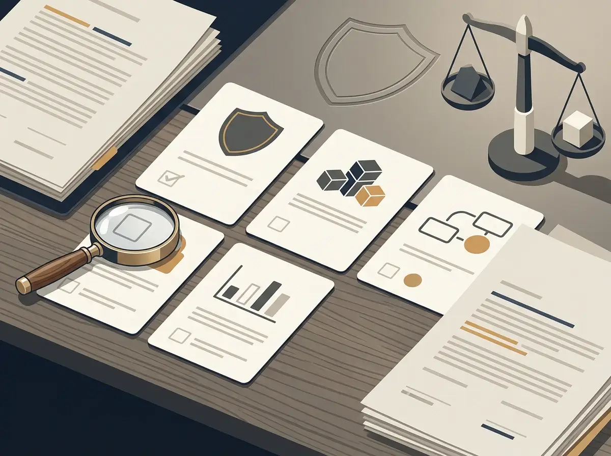Editorial illustration of a casino trust audit checklist with licence and safety checks